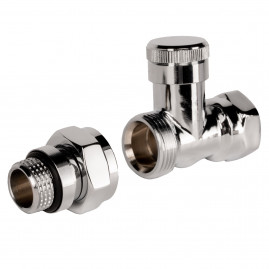 Набор термостатический для радиатора прямой ROYAL THERMO Design 1/2" Click (Хром)