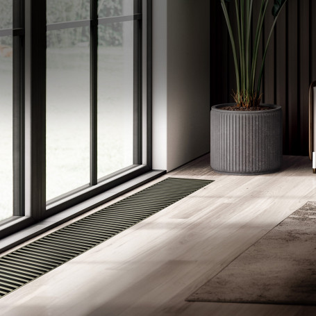 Конвектор внутрипольный Royal Thermo ATRIUM TURBO-90/300/3000-DG-U-DB