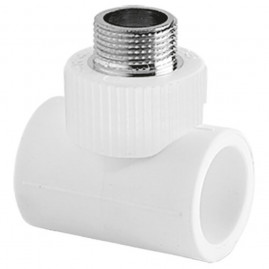 Тройник TEBO бел. PP-R комб. 32х3/4" НР (10/60), арт. 030040509
