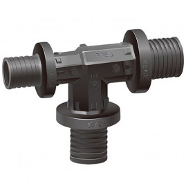Тройник VARMEGA Slide-fit переходной, 25×25×20, аксиальный, PPSU, VM50516
