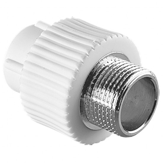 Муфта TEBO бел. PP-R комбинированная 20х3/4" НР (20/120), арт. 030020603