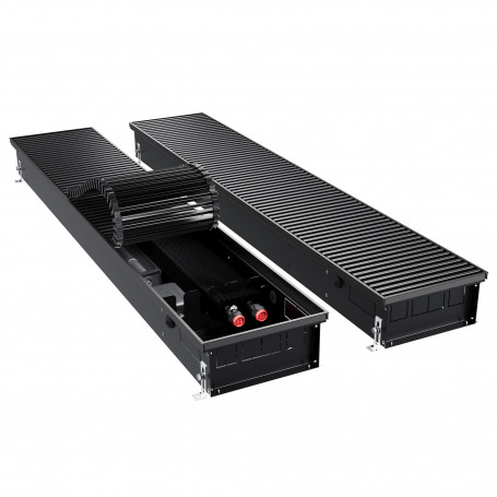 Конвектор внутрипольный Royal Thermo ATRIUM TURBO-110/250/1100-DG-U-BL