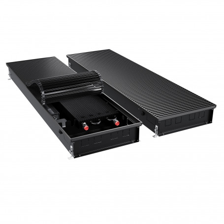Конвектор внутрипольный Royal Thermo ATRIUM TURBO-110/400/1900-DG-U-BL