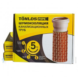 Комплект шумоизоляции TONLOS PIPE для канализационных труб D110мм, 261313