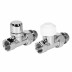 Набор термостатический для радиатора прямой Royal Thermo Design 1/2"М30х1,5 (Хром)