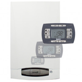 Котел газовый BAXI NUVOLA3 COMFORT 280 Fi настенный, 2 конт., закр.кам.сгор. п/у, встроен.бойлер